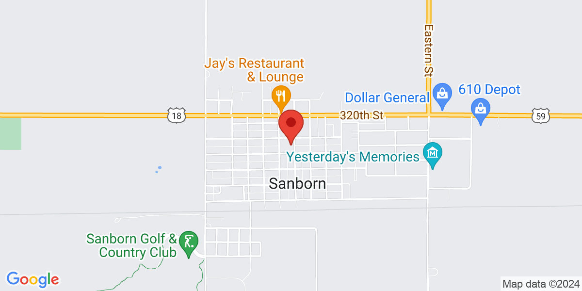 Map of Sanborn Public Library